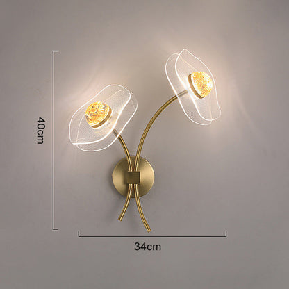 Modern Personalized Lotus Leaf LED Wall Light – Elegant Indoor/Outdoor Lighting for Bedroom, Living Room, Staircase, Kitchen, or Hallway Décor