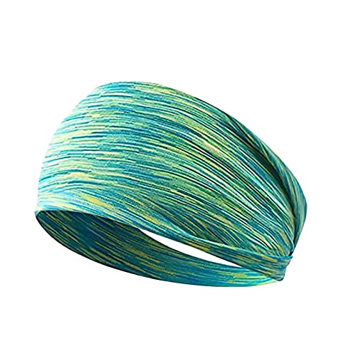 Widening Sports Headbands - 5-Pack Soft Elastic Quick-Dry Sweatbands for Yoga, Running, Gym Workout & All-Day Comfort