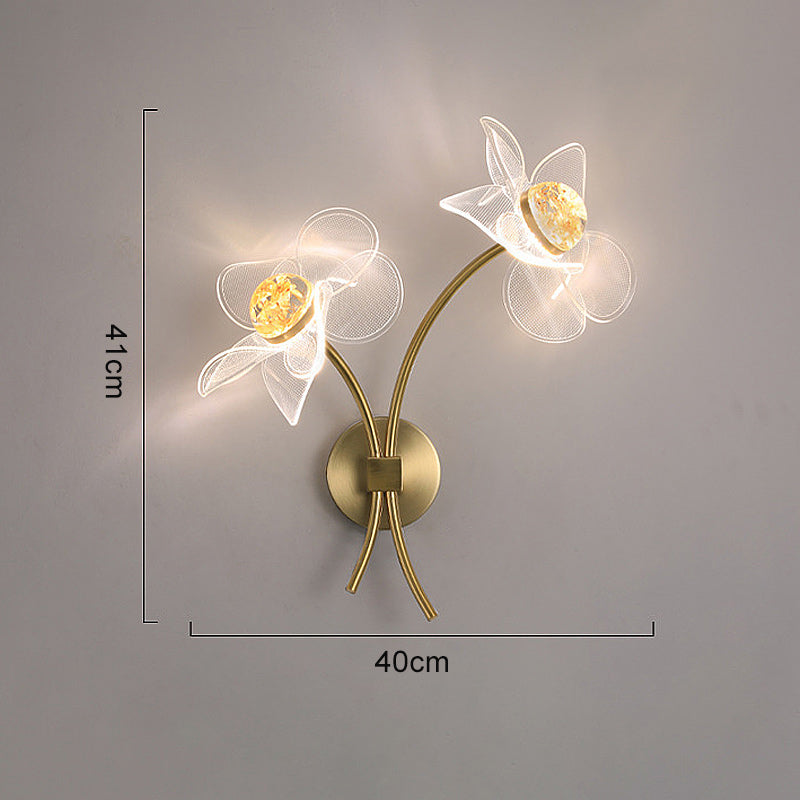 Modern Personalized Lotus Leaf LED Wall Light – Elegant Indoor/Outdoor Lighting for Bedroom, Living Room, Staircase, Kitchen, or Hallway Décor