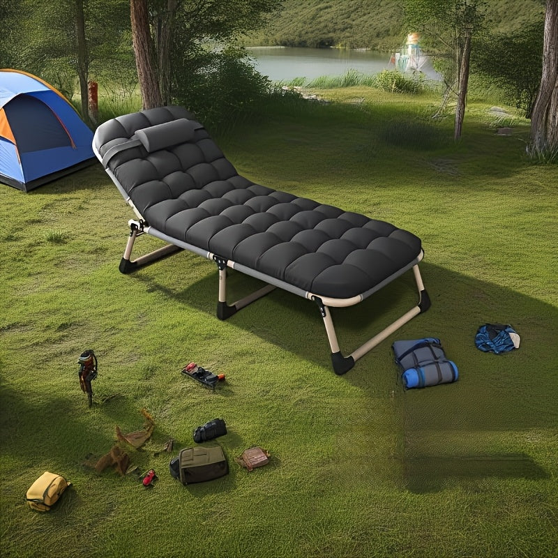Foldable Heavy Duty Bed – Portable Sleeping Solution with Comfort-First Design for Guests, Camping, Travel, or Emergency Use