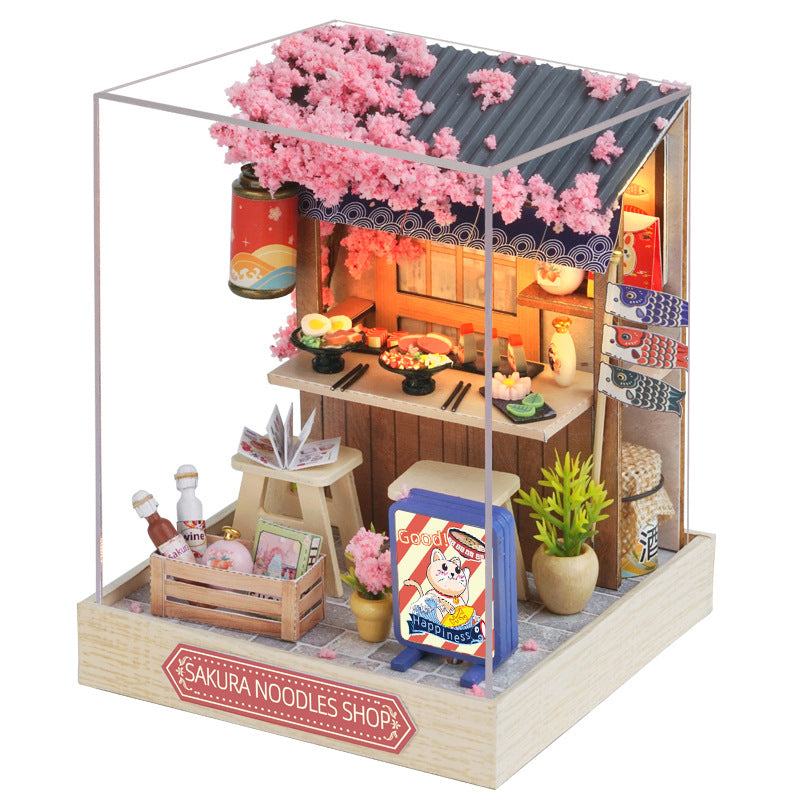 DIY Miniature Butter House Kit – 3D Puzzle with Furniture & Flowers, Handmade Assembly Model for Bedroom Décor