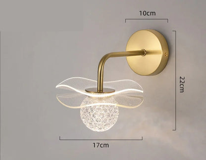 Modern Personalized Lotus Leaf LED Wall Light – Elegant Indoor/Outdoor Lighting for Bedroom, Living Room, Staircase, Kitchen, or Hallway Décor