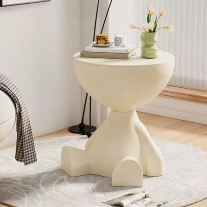 Creative Side End Table Edge Table – Flat-Head Bedside Multifunctional Sofa Side Table, Minimalist Coffee Tray for Small Spaces