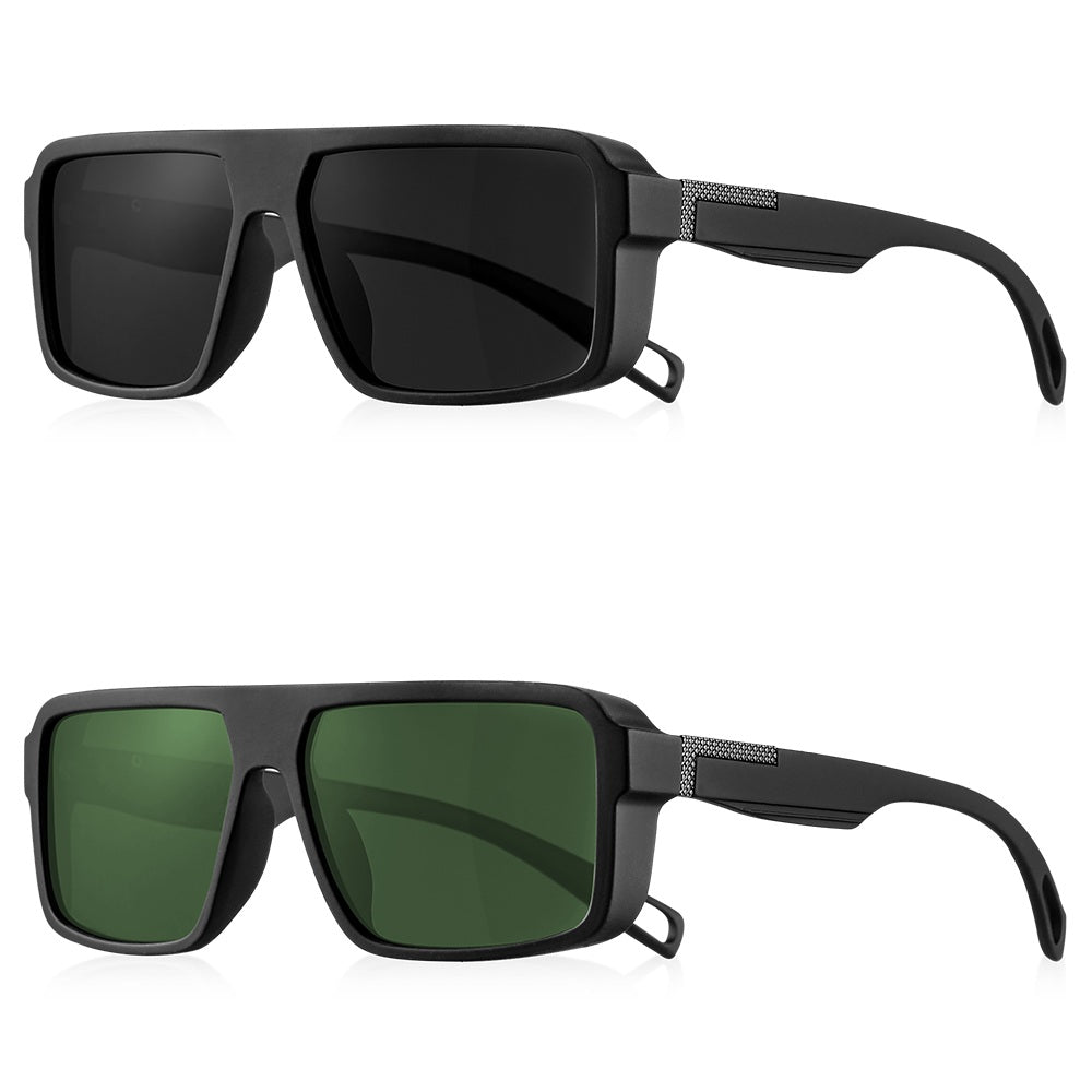 Classic Square Polarized Sunglasses – Fashion UV400 Protection Shades for Men & Women’s Driving, Fishing & Outdoor Sports Style