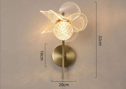 Modern Personalized Lotus Leaf LED Wall Light – Elegant Indoor/Outdoor Lighting for Bedroom, Living Room, Staircase, Kitchen, or Hallway Décor