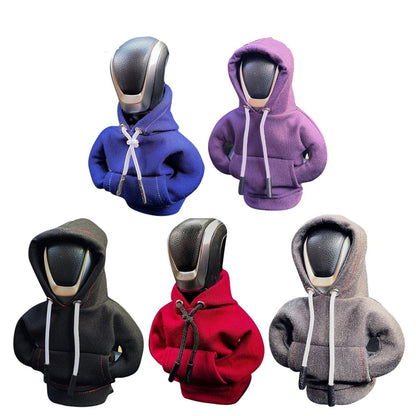Car Gear Shift Knob Hoodie Cover – Manual & Automatic Gear Lever Decoration Hoodies for Car Interior Styling