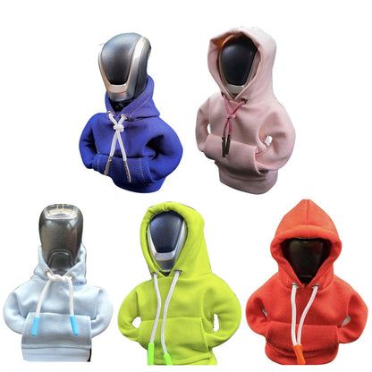 Car Gear Shift Knob Hoodie Cover – Manual & Automatic Gear Lever Decoration Hoodies for Car Interior Styling