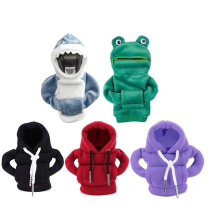 Car Gear Shift Knob Hoodie Cover – Manual & Automatic Gear Lever Decoration Hoodies for Car Interior Styling