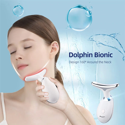 EMS Neck Face Beauty Device LED - Microcurrent Massager