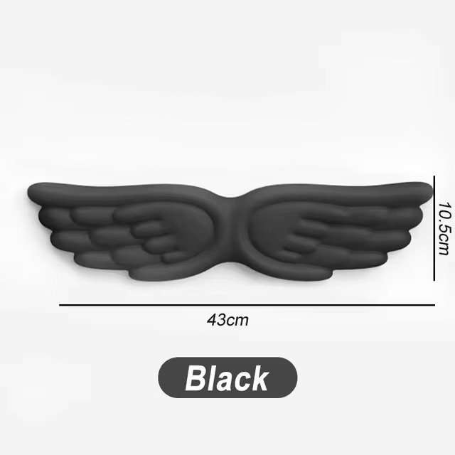 Angel Wing Memory Foam Keyboard & Mouse Wrist Rest Set – Ergonomic Non-Slip Wrist Support Pad for Office, PC, Laptop and Comfortable Typing