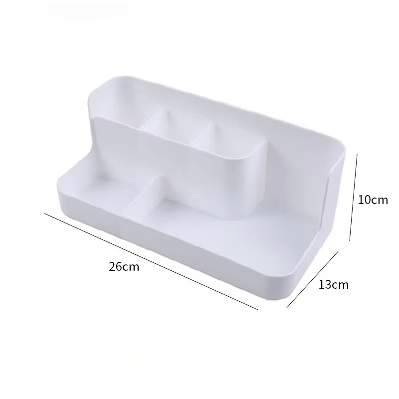 Cosmetic Storage Box – Space-Saving Vanity Organizer with Skincare Shelf for Makeup, Beauty Products, Toiletries and Bathroom Organization