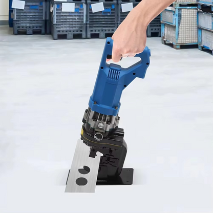 Hydraulic Angle Steel Punching Machine – Heavy-Duty Channel Steel Hole Puncher with Storage Box for Metal Fabrication, Workshop and Industrial Use