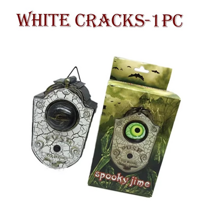 Animated Halloween Haunted Doorbell – Moving Eyeball Decoration with Spooky Sound Effects for Front Doors, Haunted Houses and Halloween Party Decor