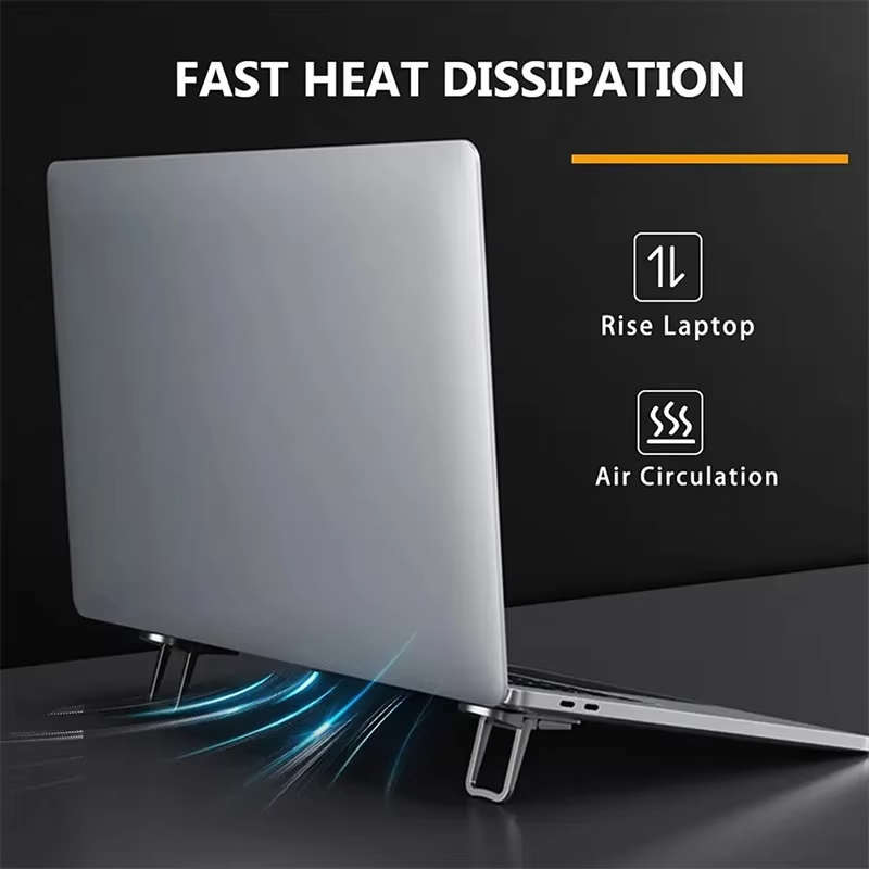 Mini Foldable Laptop Stand – Adjustable Portable Computer & Keyboard Holder with Foldable Legs for MacBook, Huawei, Xiaomi and Notebook Computers