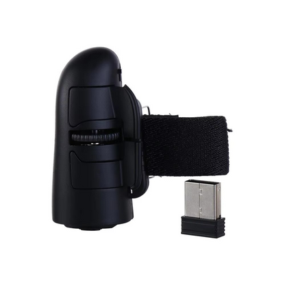 Wireless Finger Ring Mouse – 2.4GHz 1600 DPI Mini Optical Ring Mouse for Laptop, Tablet, PC, Presentations, Travel and Remote Control