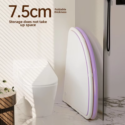 Triangular Portable Folding Bath Tub – Full Body Adult Soaking Bathtub with Space-Saving Foldable Design for Home Spa, Hot Baths and Relaxation