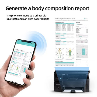 Smart Body Composition Scale – Professional 8-Electrode Bioimpedance Analyzer for Body Fat, Weight and Fitness Tracking
