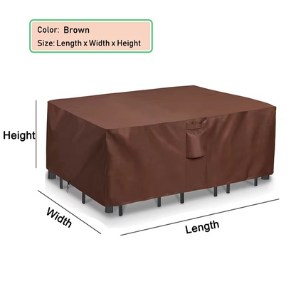 Heavy-Duty Outdoor Furniture Cover – Waterproof, Windproof & UV-Resistant Patio Cover for Sofas, Tables and Chairs, Protection Against Rain and Snow