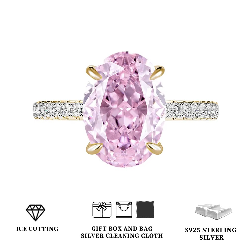 Silver Tanzanite Ring – Mint Green Oval Tanzanite with Ice-Cut Zircon Accents for Women, Elegant Jewelry, Special Occasions and Gifts