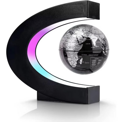 Magnetic Levitating Globe Lamp – Floating LED World Globe Night Light with Cool Tech Design for Home, Office, Desk Decor and Gifts