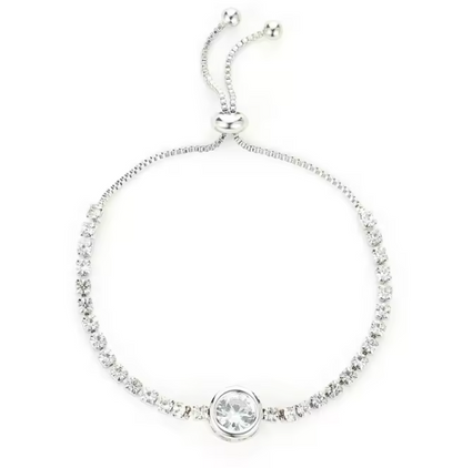Gold-Plated Rhinestone Bracelet – 18K Gold Adjustable Stainless Steel Jewelry for the Modern Trendsetter