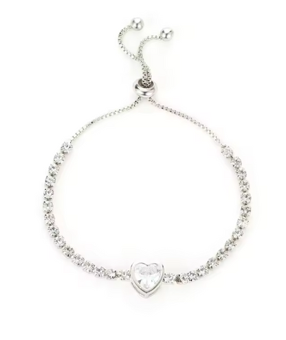 Gold-Plated Rhinestone Bracelet – 18K Gold Adjustable Stainless Steel Jewelry for the Modern Trendsetter