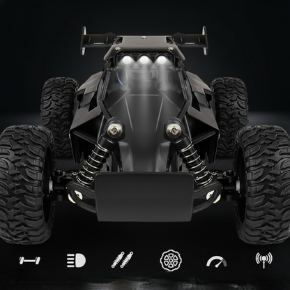 High-Speed Off-Road RC Buggy – 1:16 Scale 2.4GHz Remote Control Car with LED Lights & Rechargeable Battery