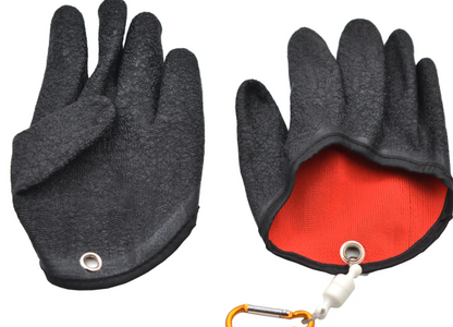 Puncture-Resistant Fishing Catch Gloves –  Fisherman Gloves with Magnetic Release, Anti-Slip & Protective Design