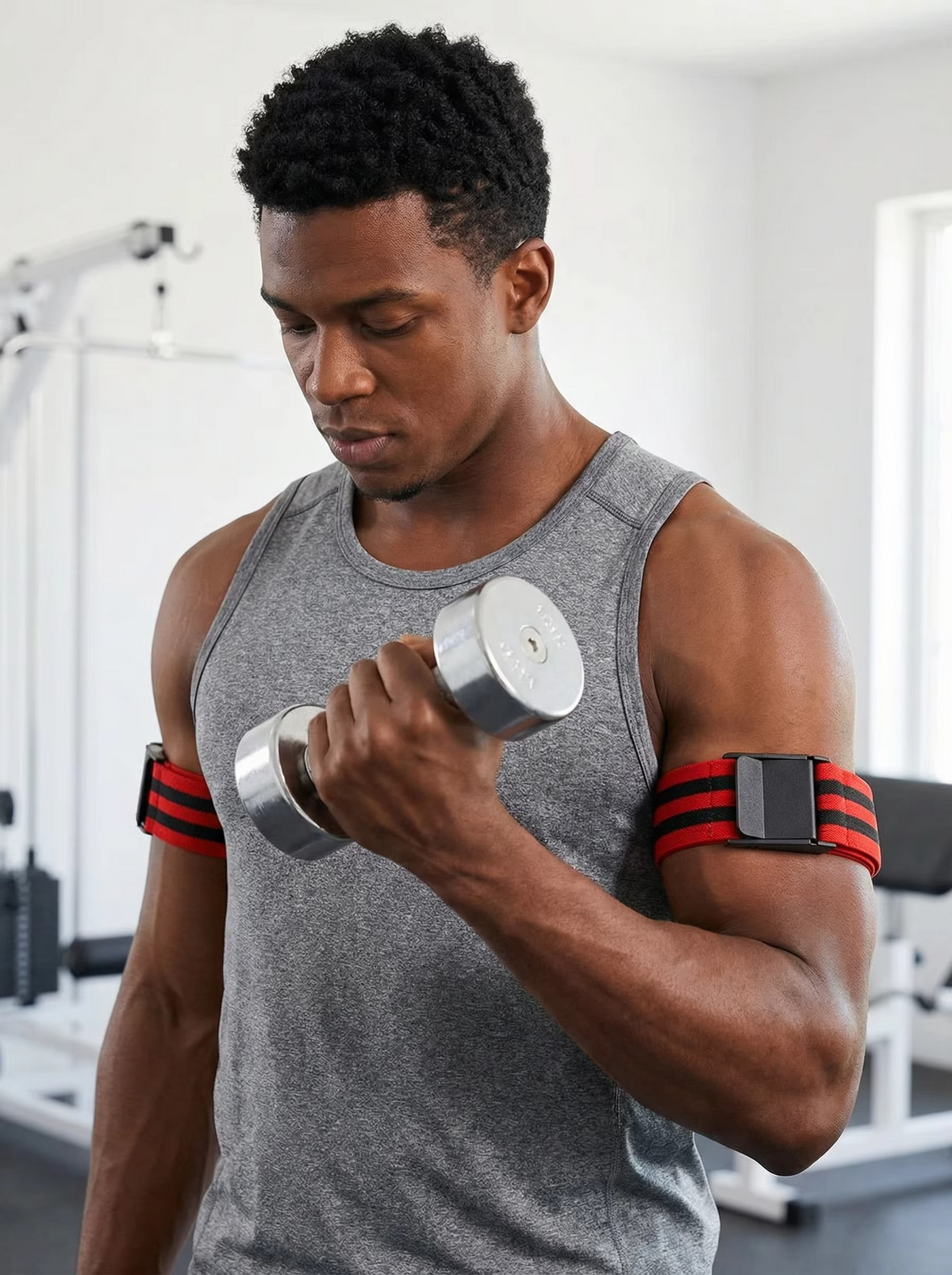 Blood Flow Restriction Training Bands – Adjustable Occlusion Bands for Glute Growth, Arm Strength Training, Muscle Building and Gym Workouts