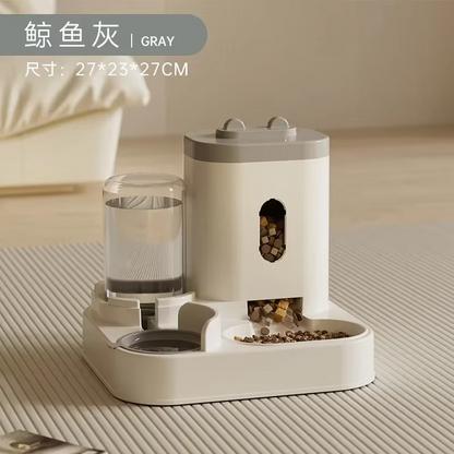 Automatic Pet Feeder & Water Dispenser – Large-Capacity Food Storage Bowl with Water Fountain for Dogs, Cats and Puppies
