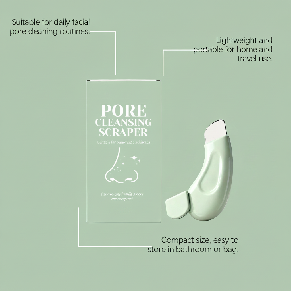 Professional Facial Skin Spatula – Ergonomic Deep Pore Cleansing Tool for Blackhead Removal, Gentle Exfoliation and Everyday Skin Care