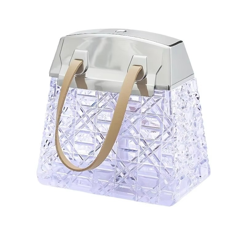 Crystal Bag Air Humidifier – 300ml USB Rechargeable Aroma Diffuser with Color Lights & Mist Sprayer for Home, Bedroom and Relaxation