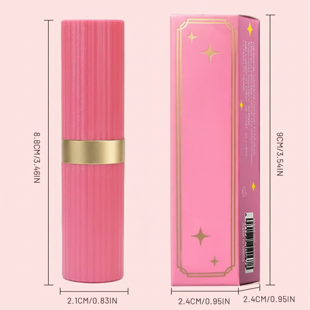 Pearlescent Pink Glitter Lipstick – Metallic Matte Shimmer Lip Color with Waterproof, Long-Lasting Finish for Sparkling Diamond-Look Makeup