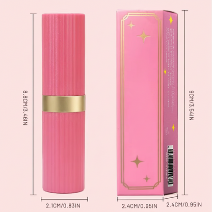 Pearlescent Pink Glitter Lipstick – Metallic Matte Shimmer Lip Color with Waterproof, Long-Lasting Finish for Sparkling Diamond-Look Makeup