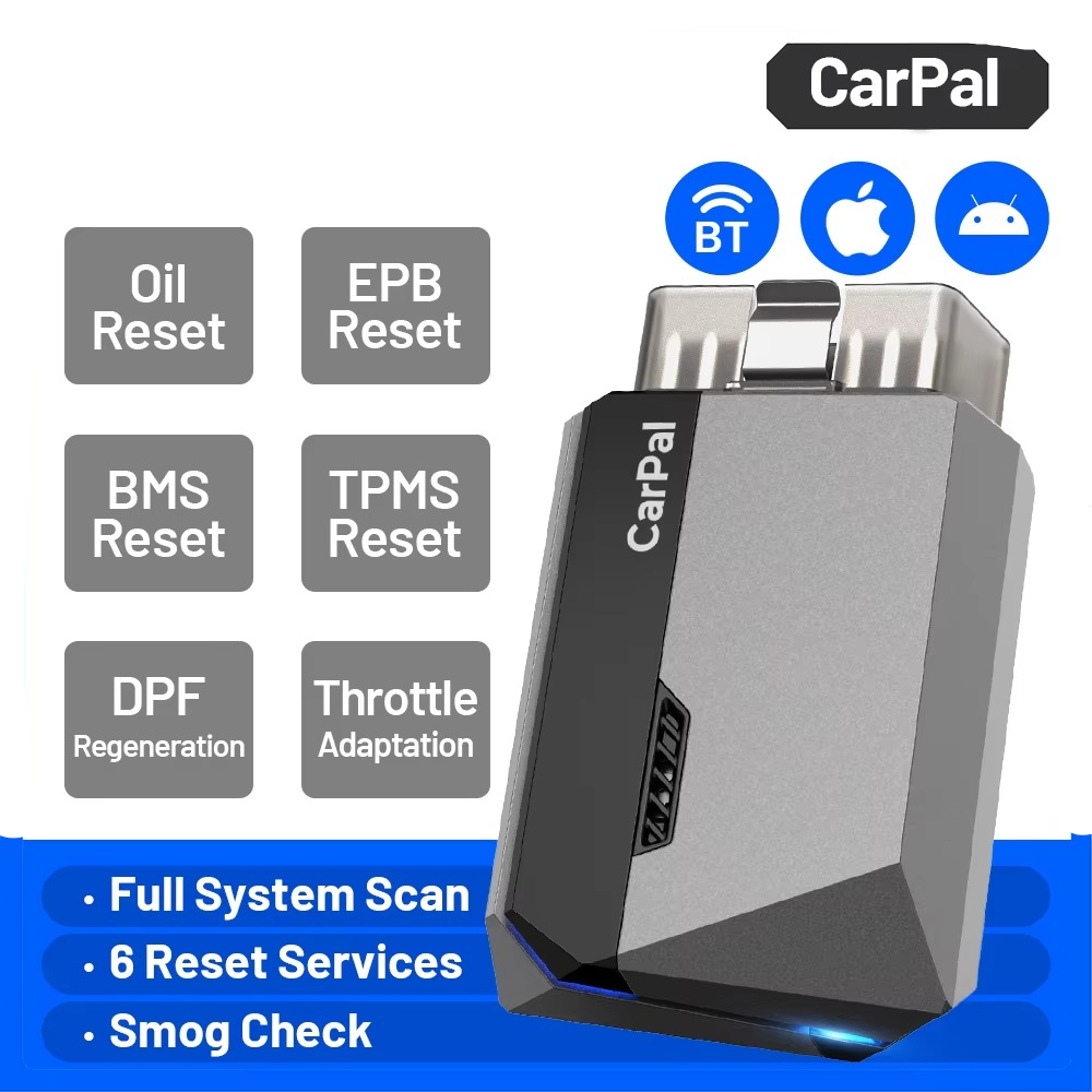 OBD2 Car Diagnostic Scanner – All-System Automotive Diagnostic Tool with 6 Reset Functions, I/M Readiness and Battery Check