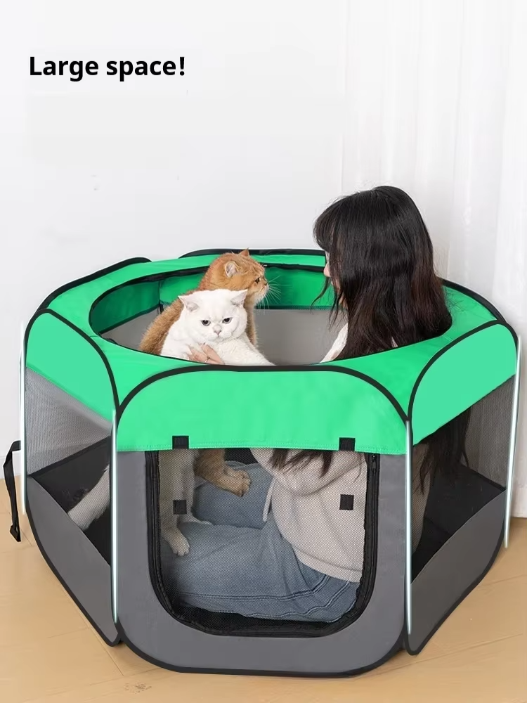 Portable Folding Pet Tent – Large Comfortable Travel Shelter & Cozy Den for Cats and Small Dogs, Indoor and Outdoor Use