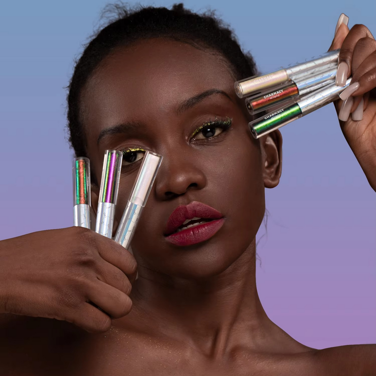Duochrome Glitter Liquid Eyeliner – Waterproof Smudge-Proof Eye Liner with Ultra-Fine Tip for Long-Lasting Shimmer Makeup