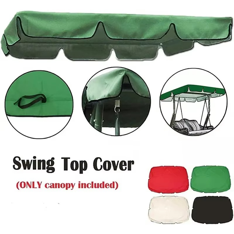 Swing Canopy Replacement Cover – Waterproof UV-Resistant Roof Cover for Outdoor Patio Garden Swing, Sunshade and Rain Protection