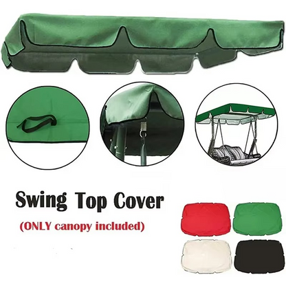 Swing Canopy Replacement Cover – Waterproof UV-Resistant Roof Cover for Outdoor Patio Garden Swing, Sunshade and Rain Protection
