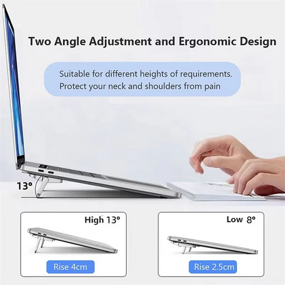 Mini Foldable Laptop Stand – Adjustable Portable Computer & Keyboard Holder with Foldable Legs for MacBook, Huawei, Xiaomi and Notebook Computers