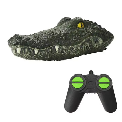 RC Crocodile Head Boat – 2.4GHz Remote Control Floating Alligator Decoy with Realistic Design for Pools, Lakes, Pranks and Water Play