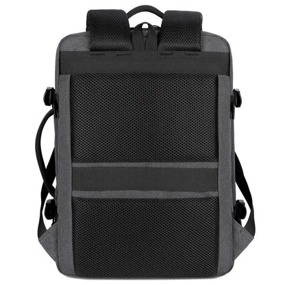 Men’s Waterproof Business Backpack – Expandable USB Laptop Bag with Large Capacity, Ideal for School, Travel, or Daily Commutes