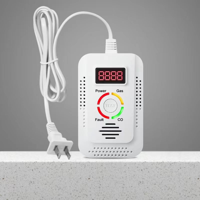 Natural Gas & Carbon Monoxide Detector – 2-in-1  Combustible Gas Leak Monitor for CO, LNG, LPG, Methane Safety, Home and Office Protective Device