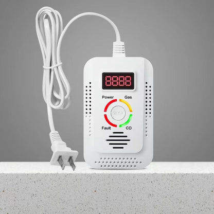 Natural Gas & Carbon Monoxide Detector – 2-in-1  Combustible Gas Leak Monitor for CO, LNG, LPG, Methane Safety, Home and Office Protective Device