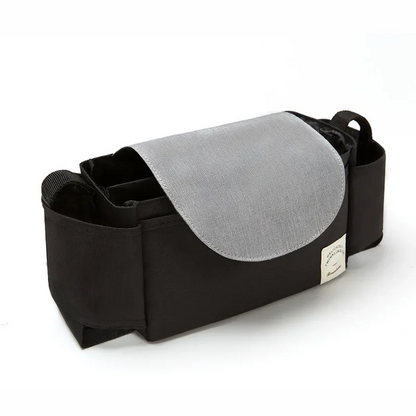 Stroller Bag Organizer – Universal Baby Accessories Trolley Bag with Cup Holder for Newborn Travel Convenience