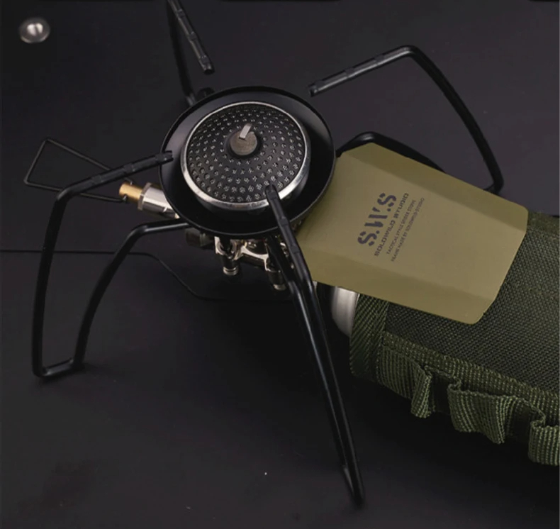 Spider Folding Camping Stove – Compact Outdoor Gas Burner for BBQ, Hiking, Tableware & Emergency Cooking Setup