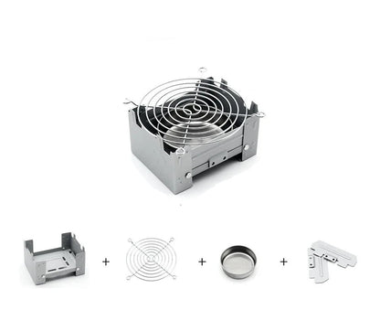 Portable Alcohol Stove for Outdoor Camping – Solid Fuel Folding Burner for Emergency Cooking, Lightweight & Durable Survival Gear