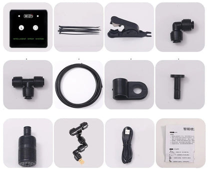 Rainforest Misting System - WiFi-Controlled Humidifier for Terrarium, Garden or Reptile Care with Auto Mist & Timer Kit