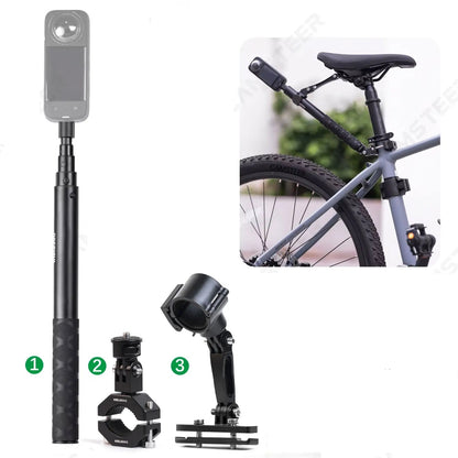 Premium Bicycle Backseat Mount – Capture Epic Rides with Third-Person GoPro/Insta360 Views, Fits Hero 13 to DJI 5
