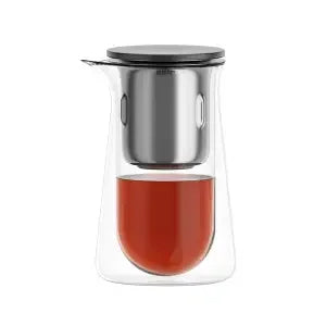 High-End Magnetic Glass Teapot – One-Button Filter, Anti-Scald, Heat-Resistant Cup for Effortless Brewing & Elegant Tea Presentation